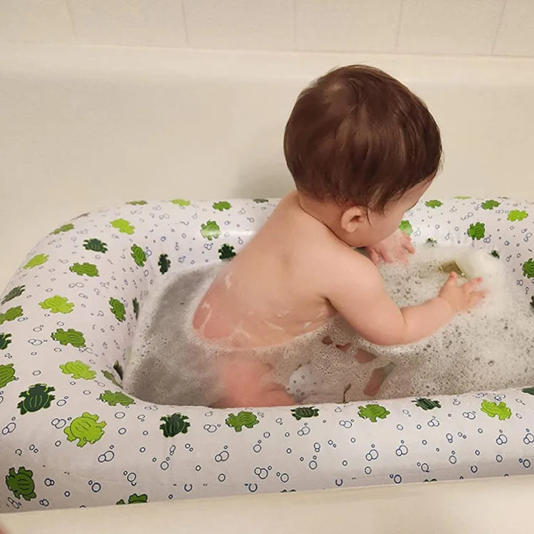 Baignoire Bébé Gonflable avec Motifs de Grenouilles