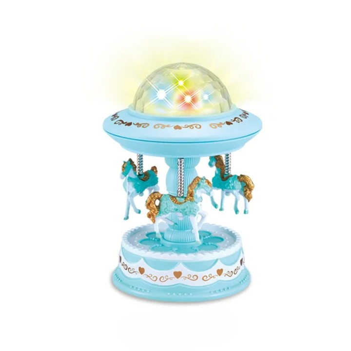 Cadeau Naissance de Style Manège Musical avec Lampe