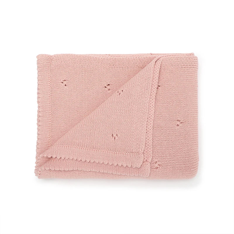 Couverture Bébé Rose et Douce en Coton