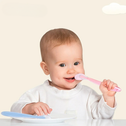 Cuillère Bébé en Silicone Souple