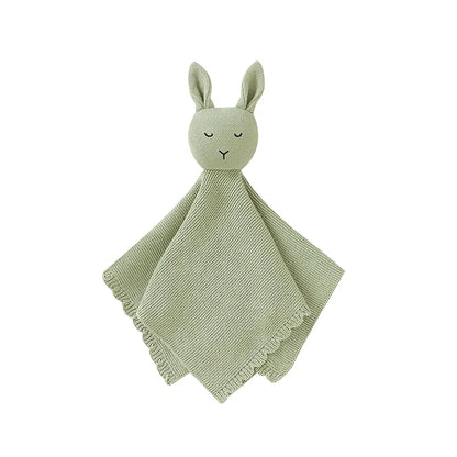 Doudou Garçon en Coton avec Tête de Lapin sur fond blanc