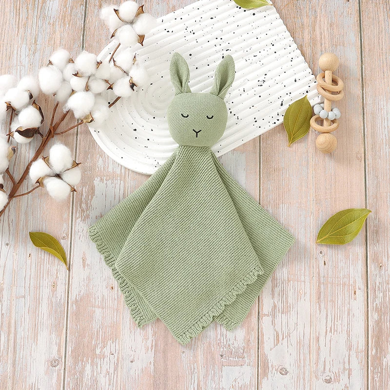 Doudou Garçon en Coton avec Tête de Lapin