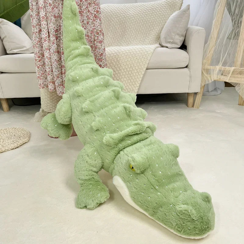 Doudou Géant Divertissant en Forme de Crocodile