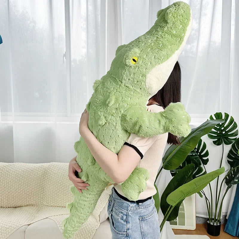 Doudou Géant Divertissant en Forme de Crocodile