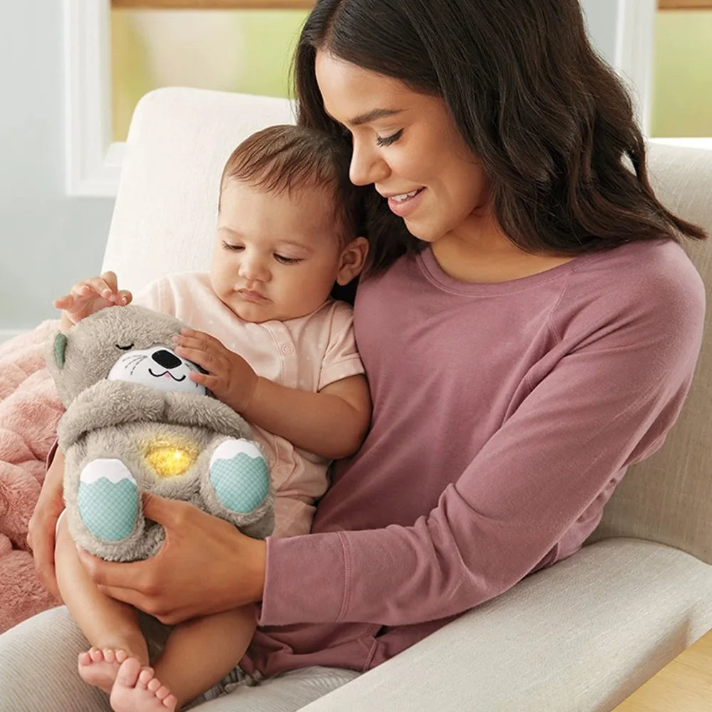 Doudou Veilleuse Musical en Forme de Loutre