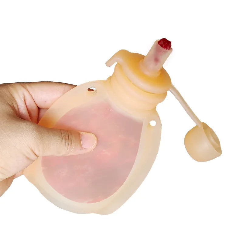 Gourde Réutilisable Bébé Orange en Silicone