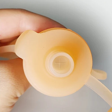 Gourde Réutilisable Bébé Orange en Silicone