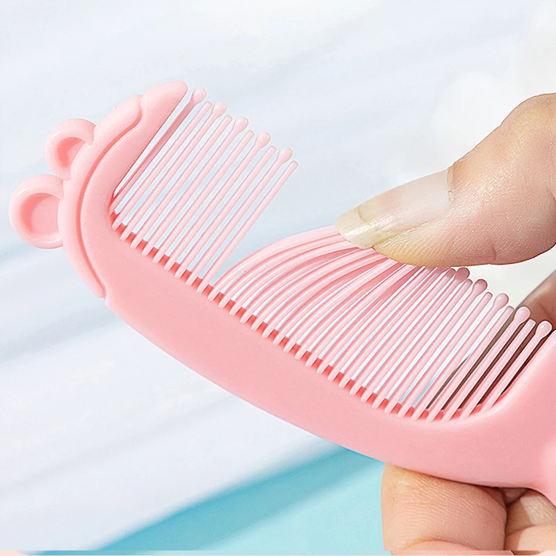 Lot de Deux Brosses Cheveux pour Bébé Roses et Mignonnes