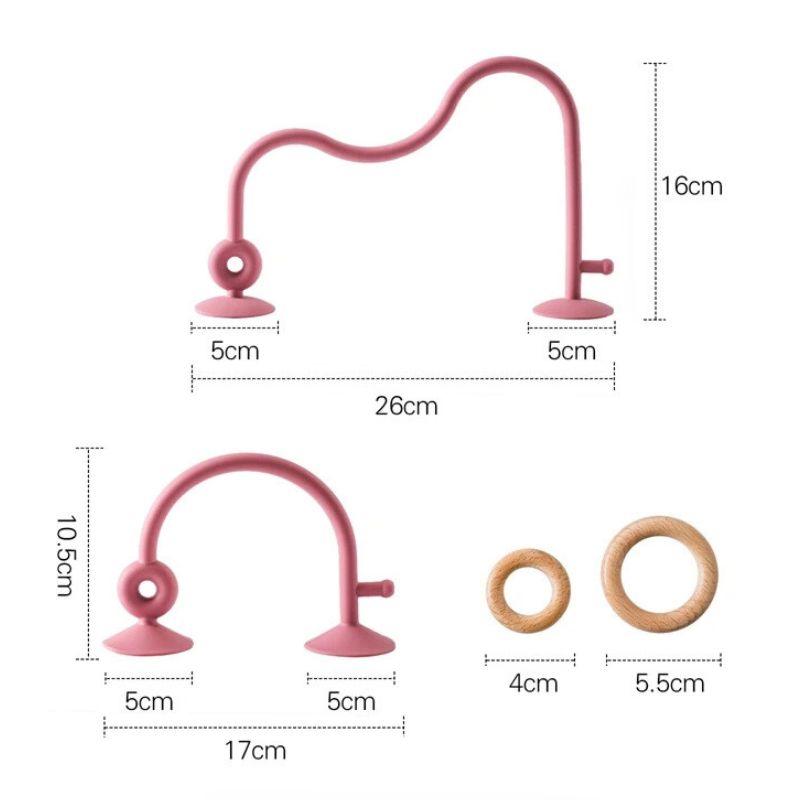 Lot de Deux Jouets Bébé Circuit de Motricité avec Ventouses