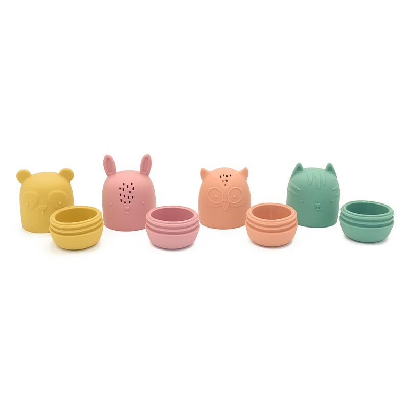 Lot de Quatre Jouets de Bain en Forme d'Animaux