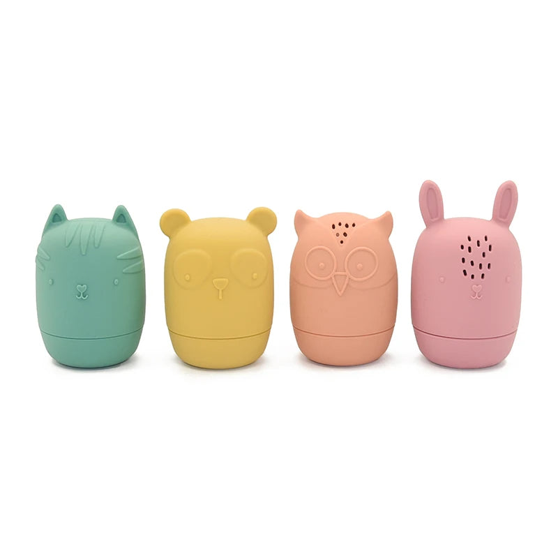 Lot de Quatre Jouets de Bain en Forme d'Animaux